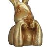 Easter Bunny Figurine Cute Rabbit Holding Face Statue 3D Printed Bunny Ornament for Living Room Bedroom Bookshelf Desktop Shelf Decor