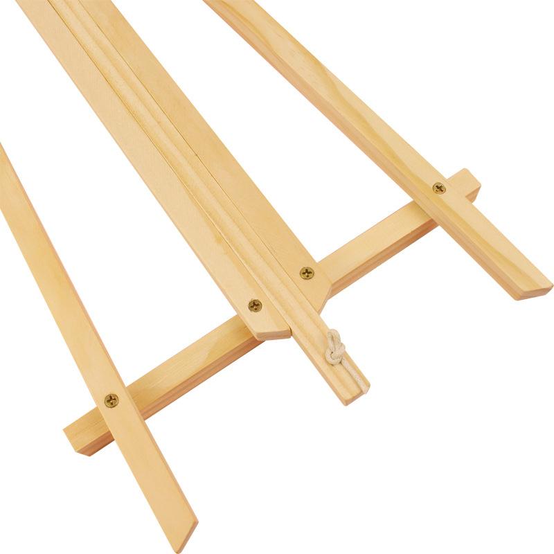 Oil Painting Stand Flat Stand Wooden Tripod Trapezoidal Easel Art Painting Display Stand Folding Sketch Small Easel for Children