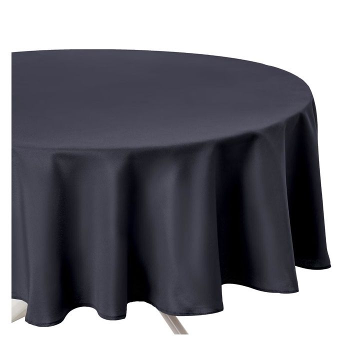 Nappe ronde anti tache 180 cm Colors ardoise