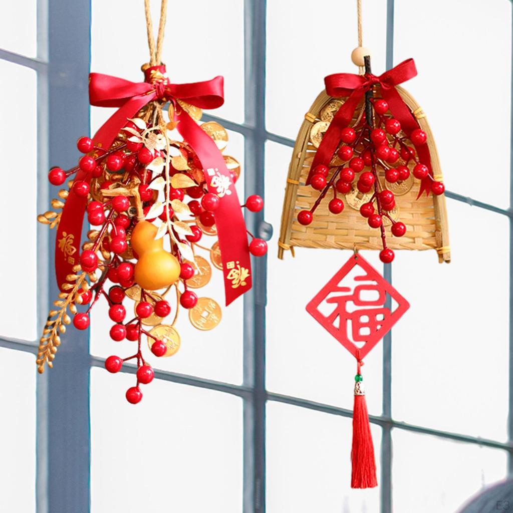 Chinese Year Decoration Door Sign Bowknot Party Supplies Pendant Spring Festival Hanging
