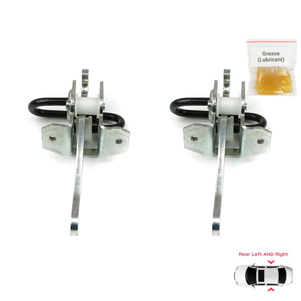 EDP1064-1 2 Pieces Rear Left AND Right Door Catch Hinge Brake Stop Check Strap Limiter Lever Arm for BMW 3 Series E36 1990-1999 51228165009