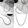 Minimalist Geometric Shape Necklace In Titanium Steel For Men And Women With Modern Design