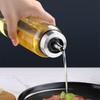 Glass Oil Bottle, Leak-Proof, Small Oil Container for Cooking Oil And Seasonings, Bottle for Oil Storage, Soy Sauce Bottle with Lid