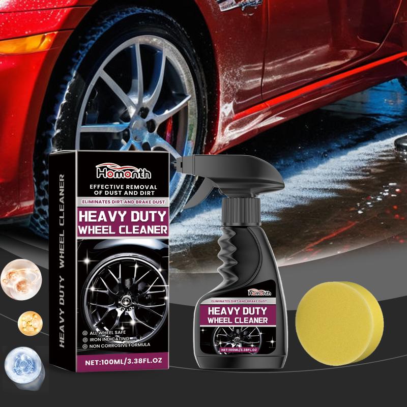Rim Cleaner Spray 100Ml Long Lasting Car Wheel Tire Cleaner Spray Auto Tire Cleaning Tools Polishing Car Detailing Rim Tire Auto