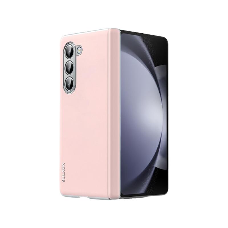 

Suitable for Samsung Zfold6 Mobile Phone Case Spring Hinge Galaxy Anti-fall Fold5 Magnetic Suction W24 Generation Women s 23 Leather Case Samsung Galaxy W23
