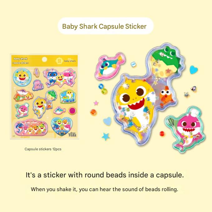 Made In Korea - Pinkfong Baby Shark Sticker Series (10 Options)