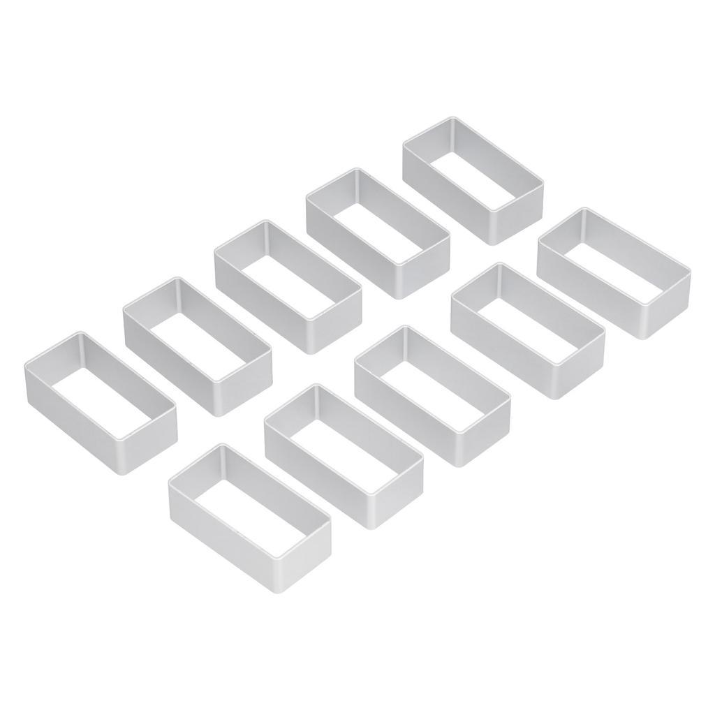 10Pcs Set Stainless Steel Moon Cake Mold Set Cookies Biscuits Cutter DIY Baking Mold Set