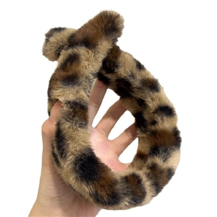 Modna opaska do włosów w panterkę Damska i dziecięca ozdoba głowy Zabawna opaska do włosów dla pań i nastolatek