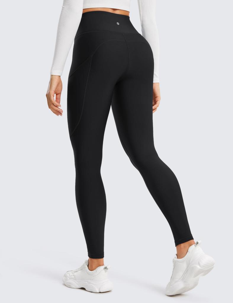 CRZ YOGA Winter Yoga and Size S Women's Fleece-Lined Leggings, High-Waisted, Sweat-Wicking, Quick-Drying, Cold-Weather Leggings, 28-Inch Inseam,