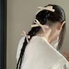 Two Fitting Bow Ribbon Hair Clip Sweet Hair Card Cute Girl Bangs Duckbill Clip Ballet Side Headdress Ponytail Hair Accessories