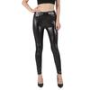Women's Glossy High-waisted Tight-fitting Leggings Fashion Elasticated Waist Small Legs Nine-quarter Pants