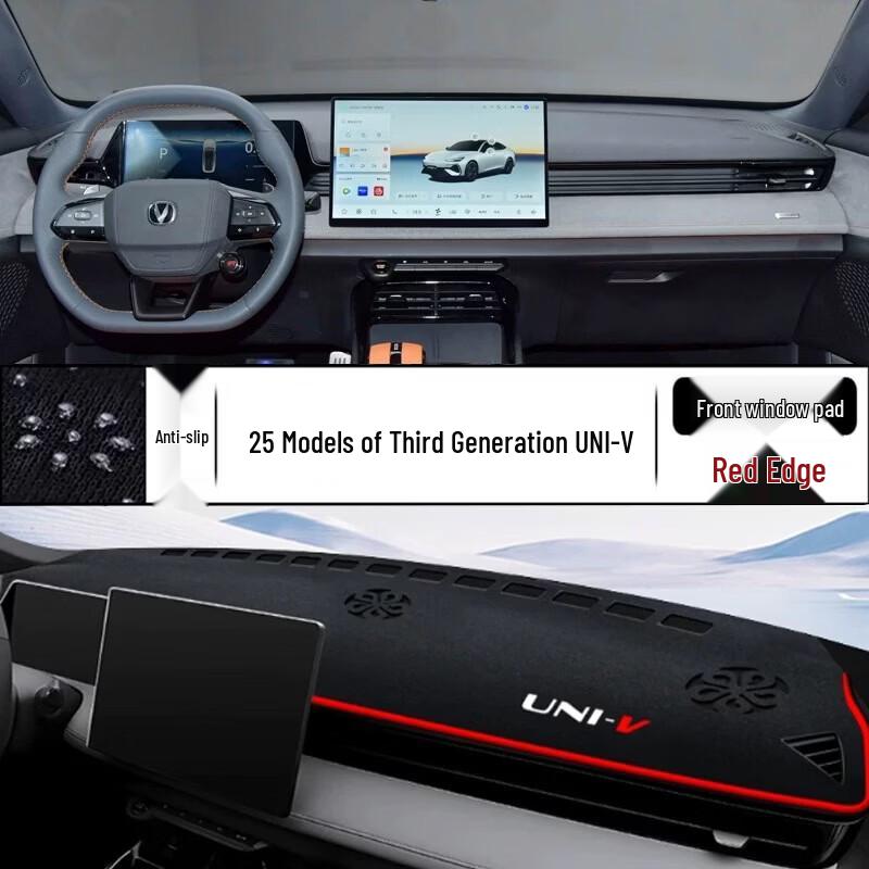 

Third-Gen UNI-V Dashboard Mat: Fits 25 Models, Sunshade & Protection for Instrument Panel and Console.