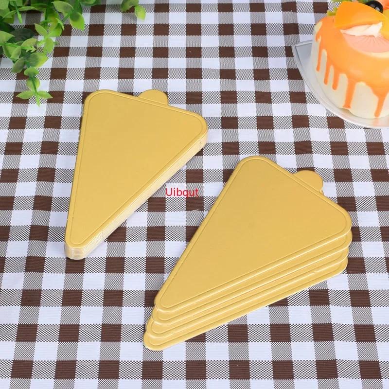 100ks/set Zlatá stříbrná Mousse Mat Spodní Pěna Dort Základní desky Papírová deska Tvar Dezertní tác Vánoční dort Dekorace Pomůcky