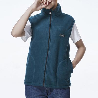 Ženy Zima Podzim Vesta Stojánek Límec Ochrana krku Bez rukávů Čistá barva Zapínání na zip Cardigan Silný plyš Měkké kapsy Matka středního věku Vesta