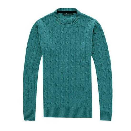 Pánský svetr Menjie Slim Fit s copánkovým vzorem, kulatým výstřihem, jednobarevný, s dlouhým rukávem, jarní/podzimní styl.