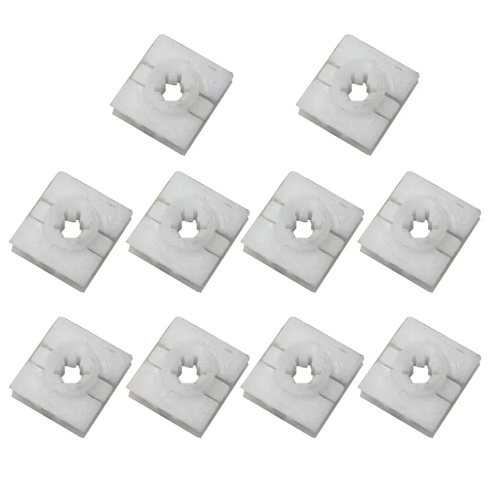 10Pcs Car Rocker Panel Molding Clips Side Skirts Retainers For Mercedes Fortwo 2008-2016 0009912098 Auto Fastener Clip