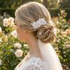 2/4/5Pcs Rhinestone Bridal Hair Accessories Sparkling Pearl Hair Pins Forks Wedding Hair Pins  Women