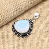 Pretty Milky Opal Gemstone 925 Solid Sterling Silver Handmade Jewelry Pendant For Women