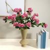 3 Branch Artificial Flower Bouquet with 3-Head Blooms Realistic Faux Silk Flower Bouquet with Stem for Wedding Party Home Office Decor