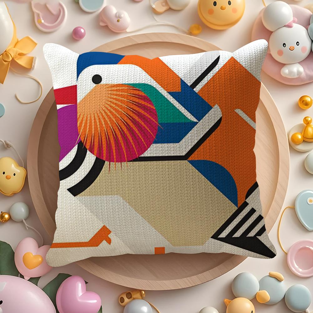 Minimalist Home Decor With Animal Colors Pillow Case Sofa Living Room Bedroom Headboard Backrest Cushion Square Cushion