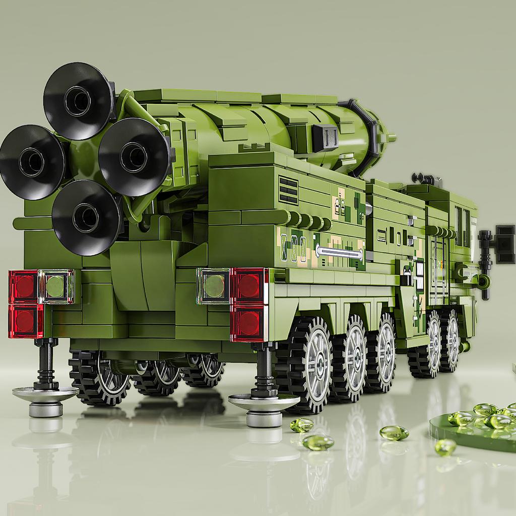 720PCS Missile Vehicle Constructing Blocks Toys Truck Assemble Puzzle Bricks Toy Sets Ideal For Kid Desktop Ornament Gifts