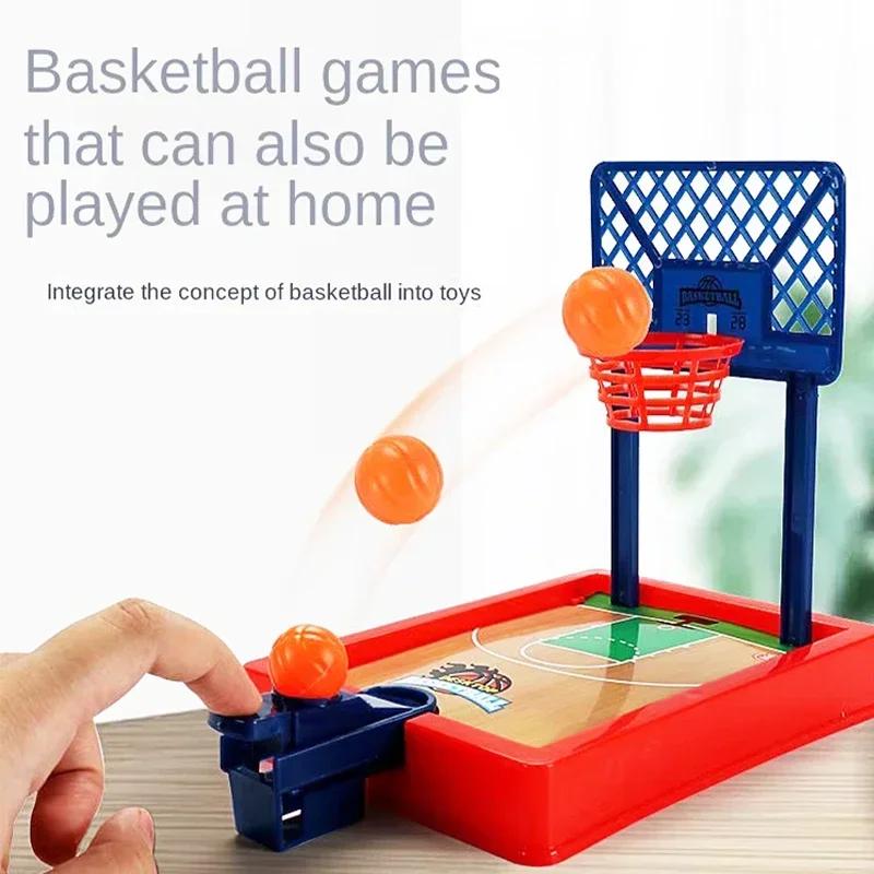Non-Toxic Desktop Basketball Game Finger Sports Competition Toy Finger Basketball Mini Shooting Machine Portable Desktop Game Toy Gifts
