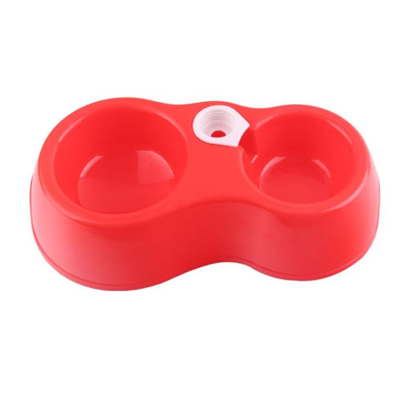 Dispensador de Água para Animais de Estimação, Tigela Dupla, Garrafa de Água de Dupla Finalidade, Utensílios para Comida de Animais de Estimação e Cães, Prato, Tigela para Comida de Cão Anti-queda, Tigela para Gato e Cão