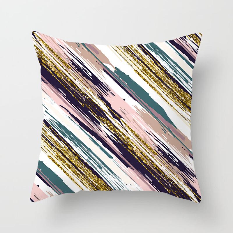 Nordisch Ins Kissen Polka Dot Geometrischer Streifen Kissenbezug Quadratische Heimtextilien