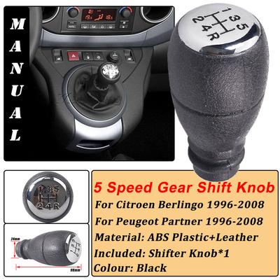 Car 5 Speed Gear Shift Knob For Citroen Berlingo Peugeot Partner 1996-2008 Accessories Interior Parts
