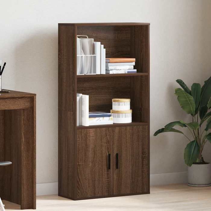 VidaXL Bookcase Brown Oak 60x24x120 Cm Engineered Wood, Bookshelf, Storage Rack, Book Holder, 860424