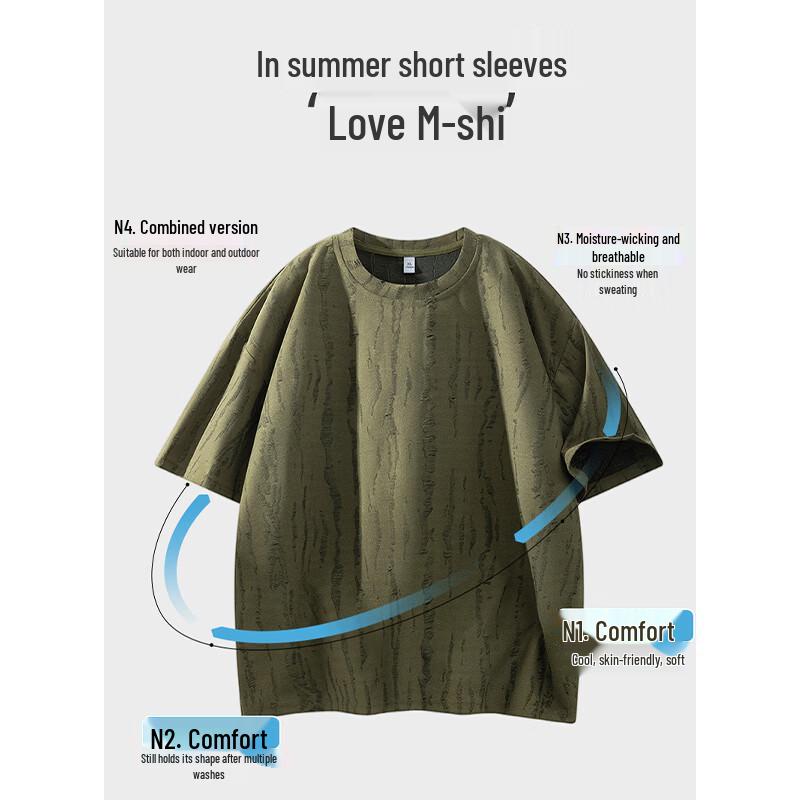 Men's Ripped Design Short-Sleeve T-shirt