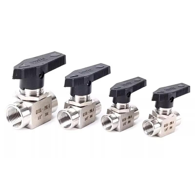 Durability High Temperatures Resistant Stainless Steel Three Way Valves Compacts Design Easy Assembly
