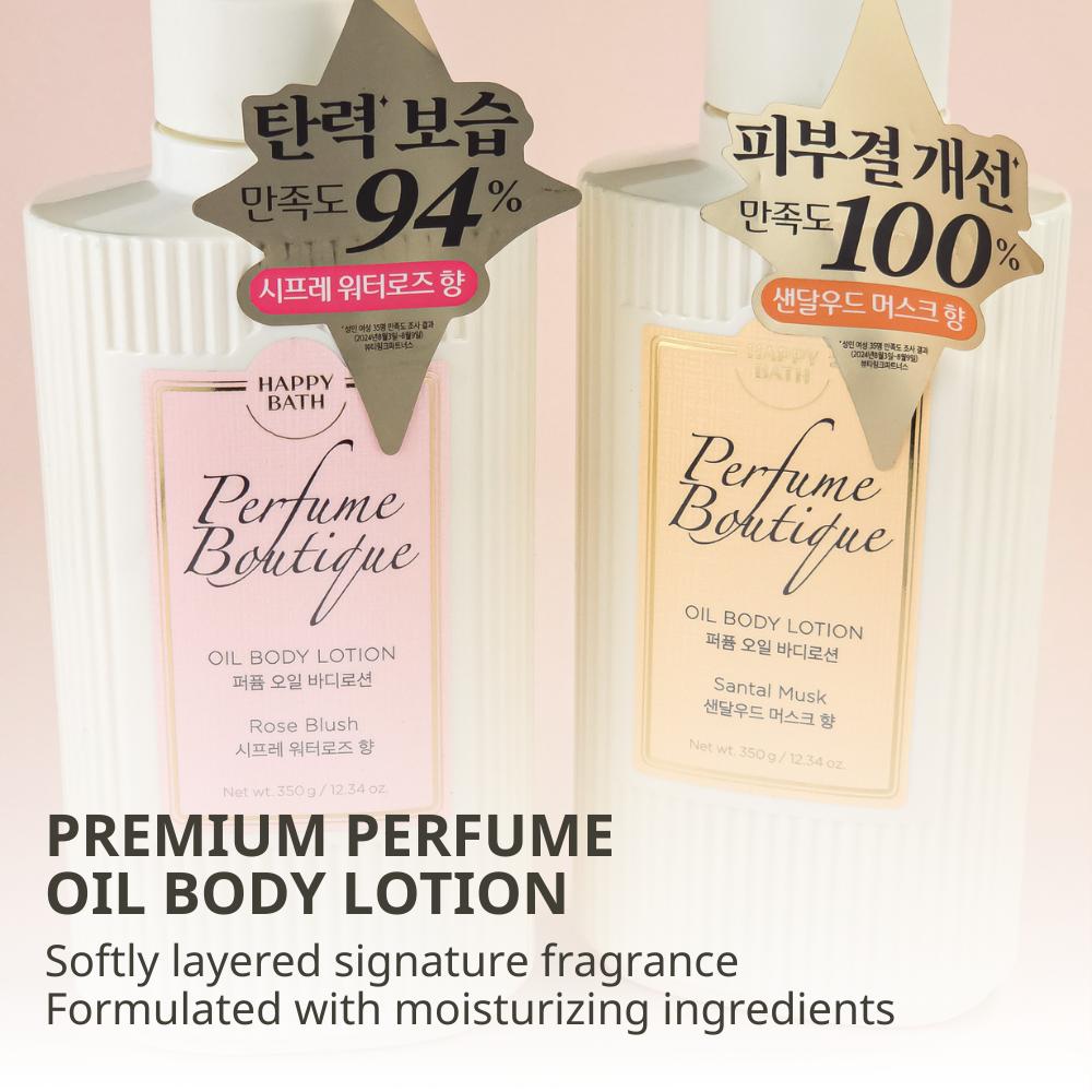 HAPPY BATH Parfém Boutique Oil tělové mléko 350ml 2Typ