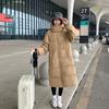 European Women's Mid-Length Down Jacket - Winter 2024 Arrival, Over-the-Knee, Loose Fit, Thickened Cotton Coat