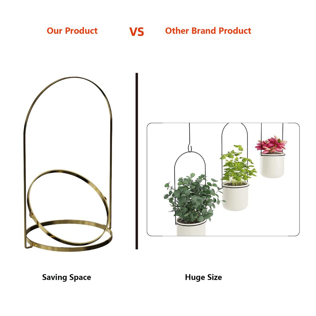 001-ZJY-ST2A ZJY-ST2 Detachable Hanging Flower Pots with Wall Hooks (2 Set)