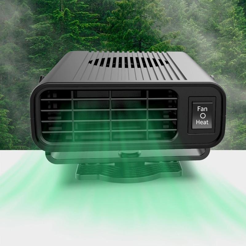 120W 12V Collapsible Car Heaters Portable Fast Demisting Defroster with Lighters Plug for Car SUV Truck & Trailer