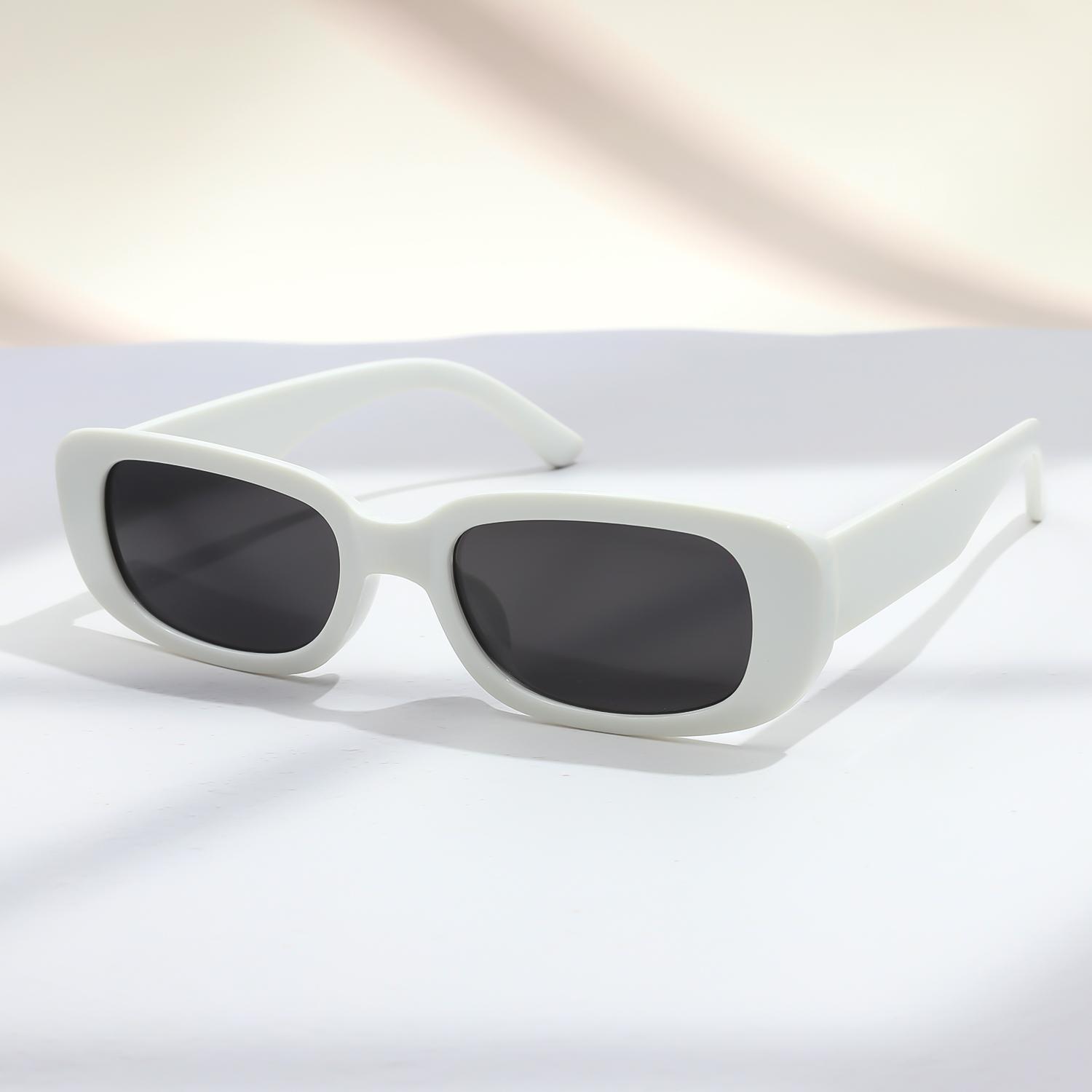 

Women s Rectangular Sunglasses Slim Black Frame Trendy Y2K Streetwear UV400 Protection Fashion Shades for Daily Party Outdoor Ca