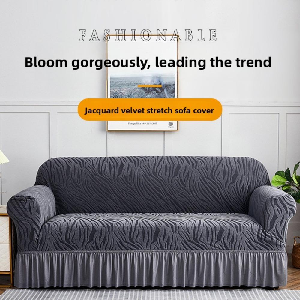 Universal Sofa Cover Full Elastic Dustproof Slipcover for Single Double Triple Seat Sofa