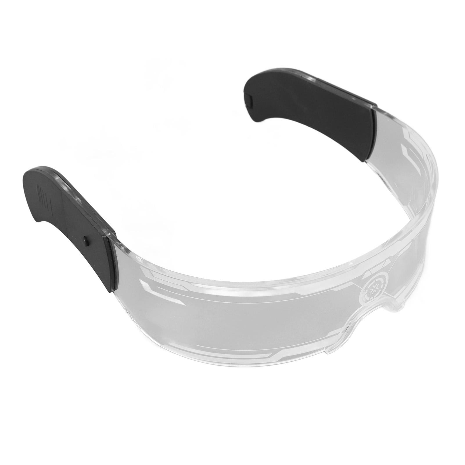 

Светодиодные очки-визоры с подсветкой 7 цветов 4 режима Киберпанк Футуристический светящийся косплей для клубов Рождество