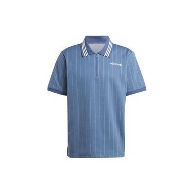 Originals Striped Letter Print Polo Shirt Men Tops Blue IR9394
