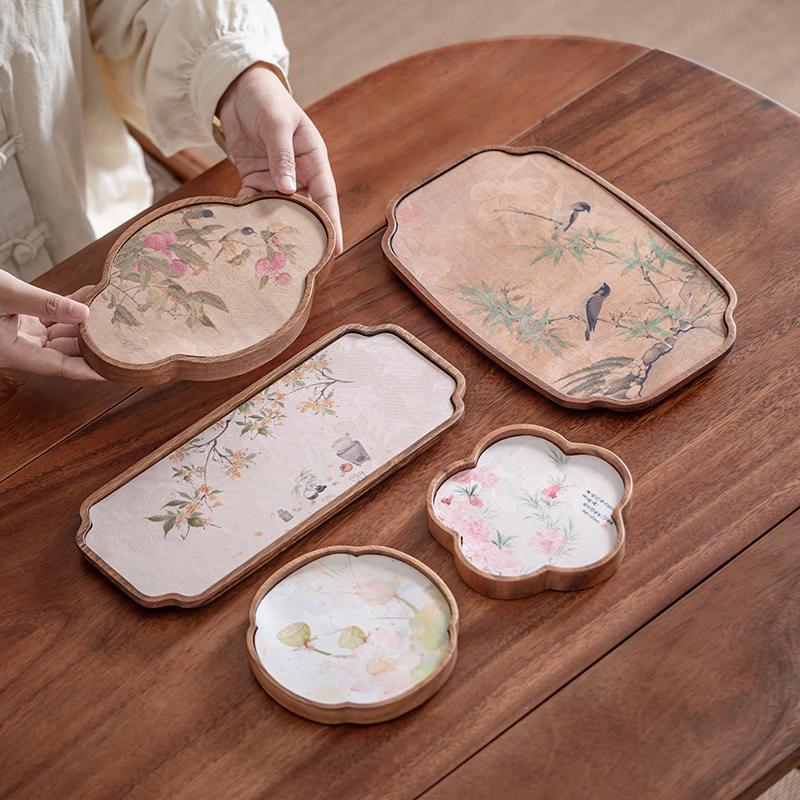 Shanchongshan Walnut Wood Dry Tea Tray