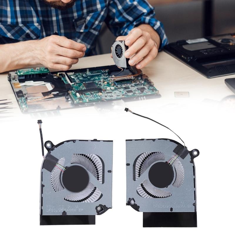 CPU GPU Lüfter Laptops Kühllüfter DC12V 4Pin 4 Adern Kühlerlüfter für Predator 16 PHN16-71 PHN18-71 Laptops Teil