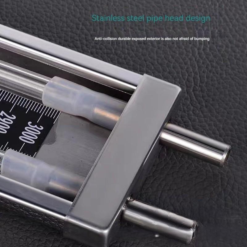 All Stainless Steel U-shaped Pressure Gauge ± 3000pa Organic Glass Tube Water Column Pressure Gas Natural Gas Coal Mine Use