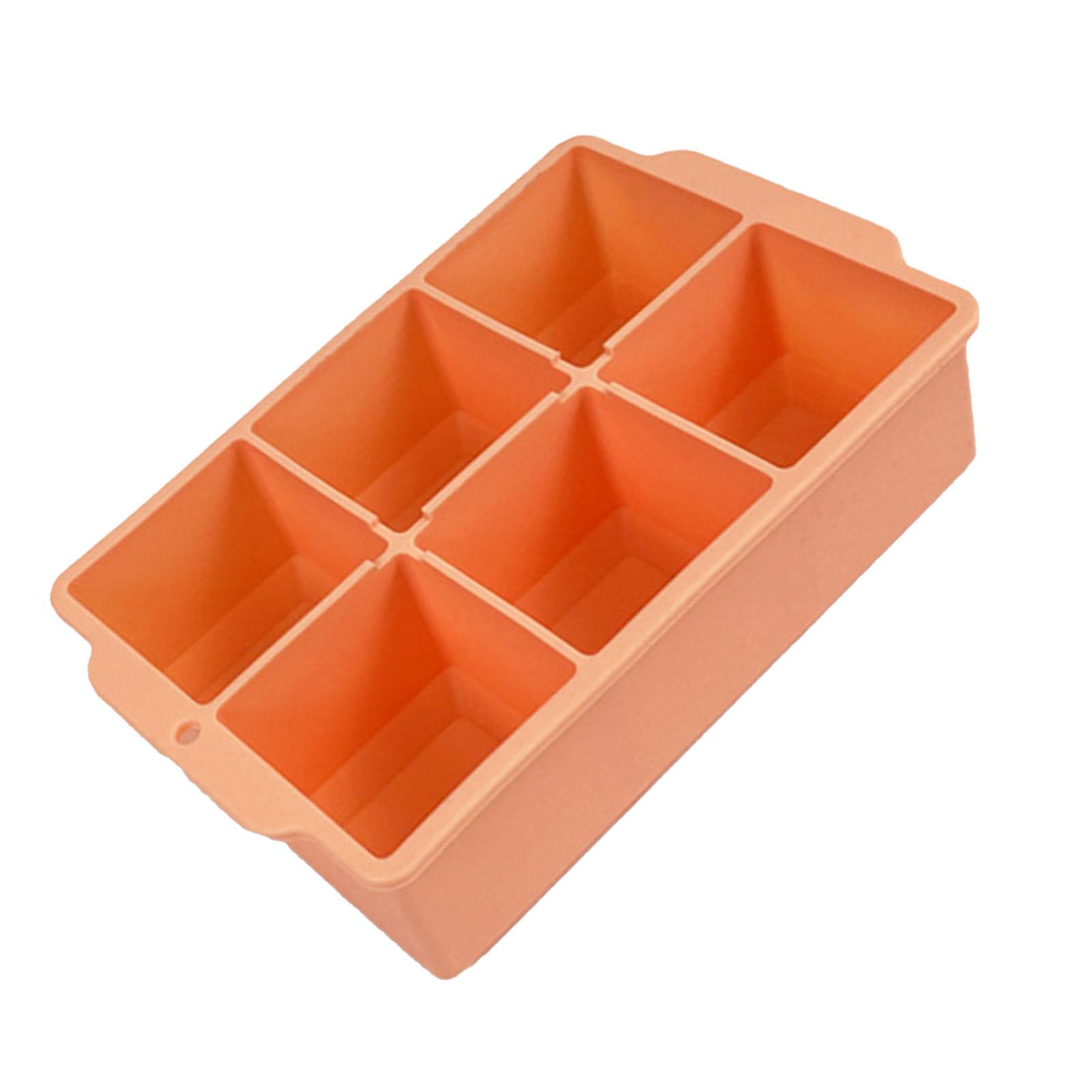 Tray Food Grade Silicone 6  s Maker Mould with Removable Lid for Cocktail Coffee