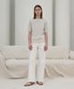 Rie 2Color Boat Neck Short Sleeved Knit Top Sv