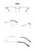 Ultra-Light Men's Myopia Glasses Frame - No-Screw, Large Size, Personalized Thin Steel