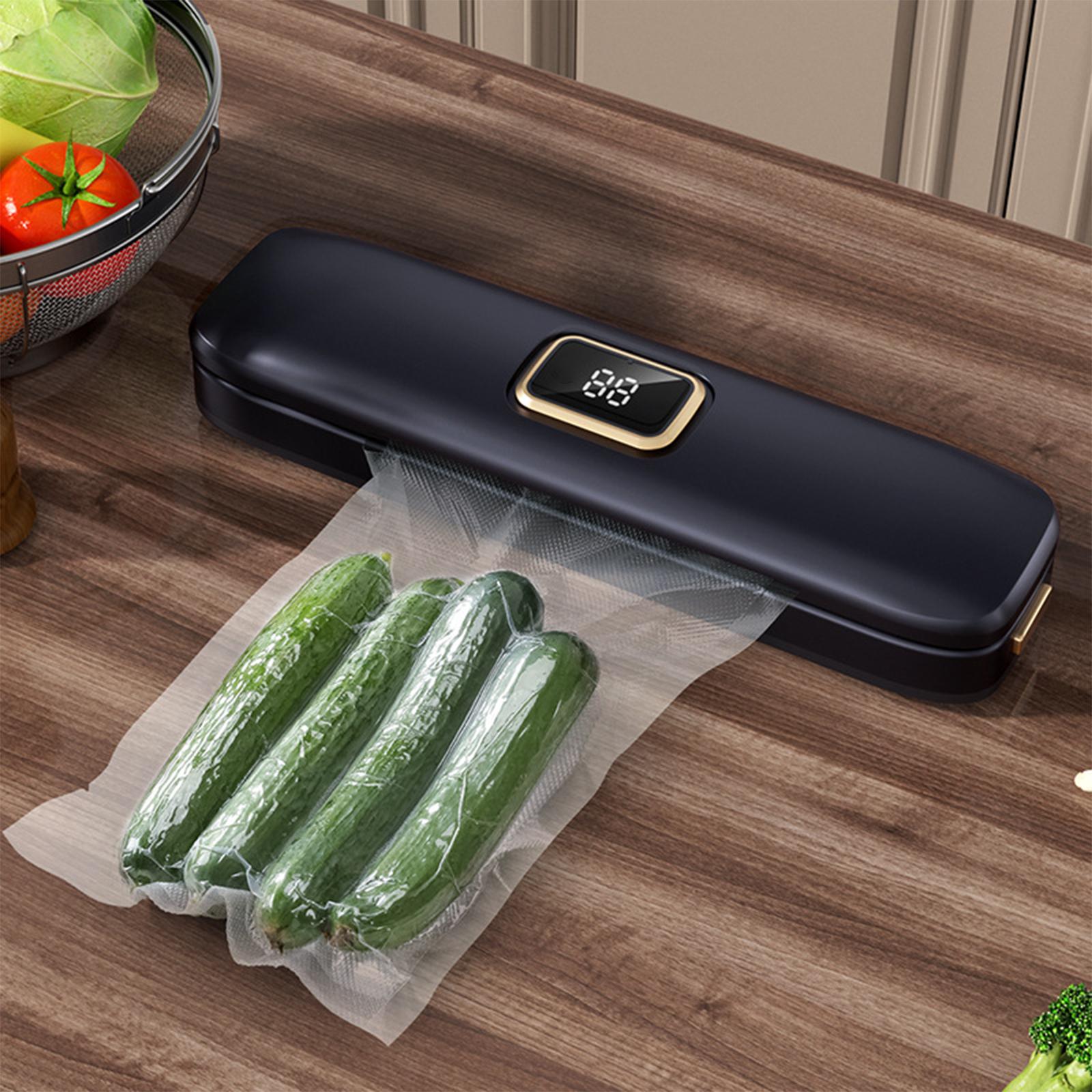 

Vacuum packaging machine household automatic vacuum sealer small mini plastic sealing machine portable kitchen fresh-keeping machine EU plug + 10 bags синий