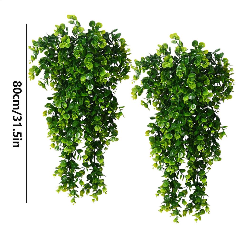 

Hang Artificial Plants Rattan Eucalyptus Wall Hanging Simulation Greenery Fake Hanging Plants Vine Home Outdoor Decor Plant