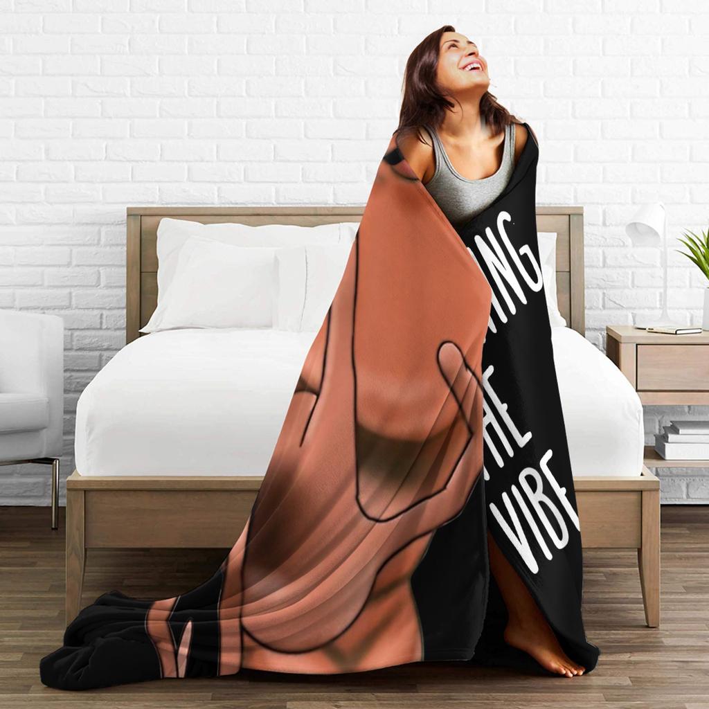 Marcus The Worm You're Ruining The Vibe Blanket Camping Plush Throw Blanket Home Decor Flannel Bedspread Sofa Bed Cover