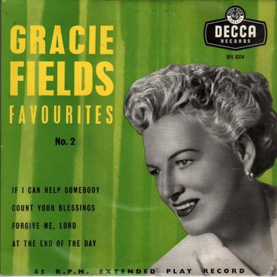 7inch Record GRACIE FIELDS - Gracie Fields Favourites No.2 DFE6314 Decca 1956 UK Soul/Funk Used